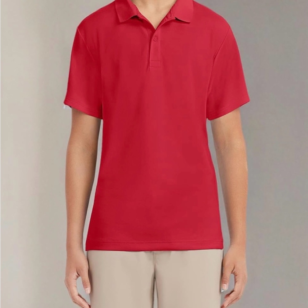 Izod Men’s Short Sleeve Moisture Wicking, Anti-Pill&Snag, & Fade Polo Large NWT